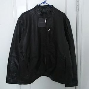 John varvatos leather jacket new tag